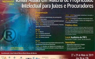 Emarf promove em maio curso internacional sobre Propriedade Intelectual