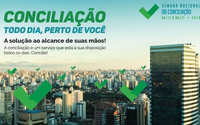Semana Nacional da Conciliação começa na próxima segunda-feira (4/11)