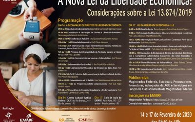 TRF2: Emarf promove em fevereiro curso sobre “A Nova Lei da Liberdade Econômica: Considerações sobre a lei 13.874/2019″