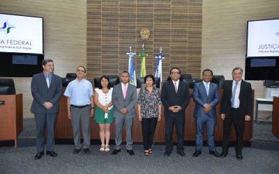 TRF2 recebe visita de comitiva de magistrados peruanos