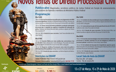 TRF2: Emarf promove curso sobre “Novos Temas de Direito Processual Civil”