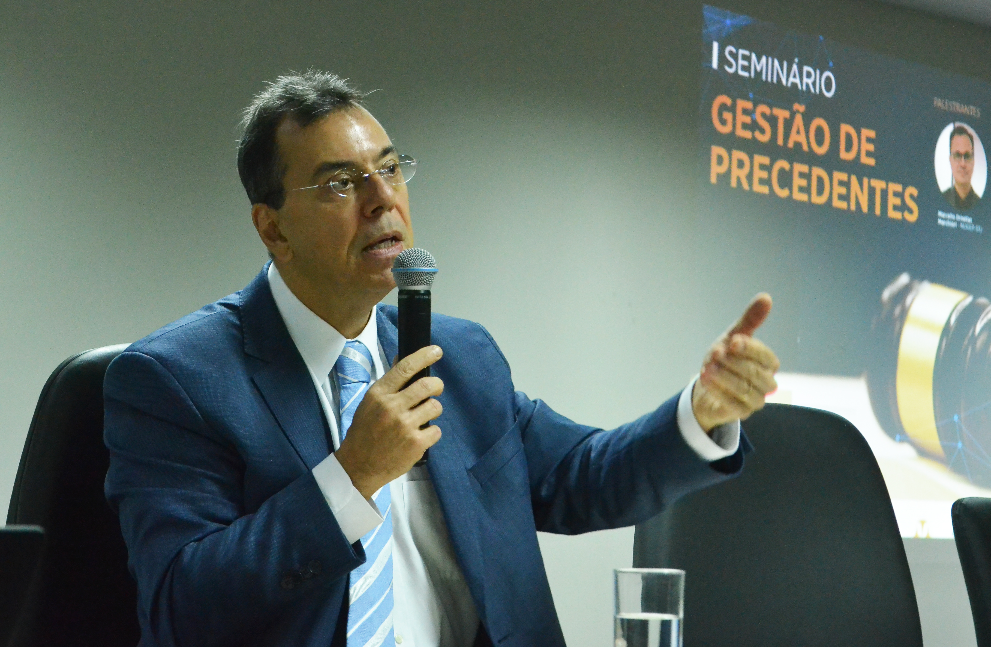 Aluisio Mendes palestra no I Seminário de Gestão de Precedentes Qualificados no TJMA