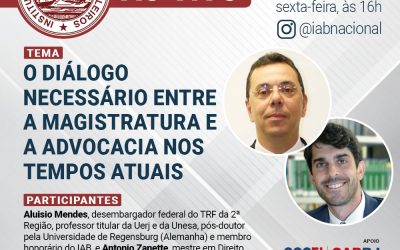 Aluisio Mendes profere palestra no evento “O diálogo necessário entre a magistratura e a advocacia nos tempos atuais”