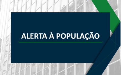 Alerta à população