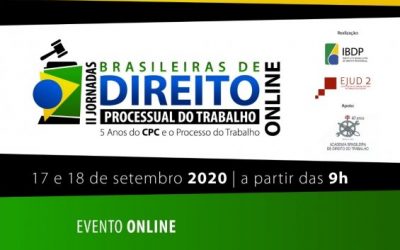 Desembargador Aluisio Mendes participa de evento do IBDP e da EJUD 2 sobre 5 anos do CPC e o Processo do Trabalho