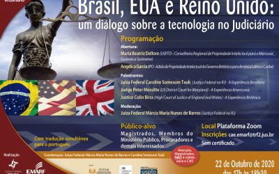 Emarf: Inscrições abertas para webinário sobre tecnologia no Judiciário em 22 de outubro