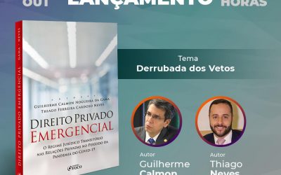 Desembargador Guilherme Calmon participa de webinário de lançamento do livro “Direito Privado Emergencial” em 27/10