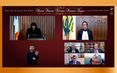 Presidente do STJ prestigia posse da desembargadora Maura Moraes Tayer no TRF1
