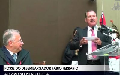 Ministro Humberto Martins participa da posse de Fábio Ferrario no TJAL