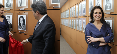 AASP inaugura retrato de Viviane Girardi na galeria de ex-presidentes