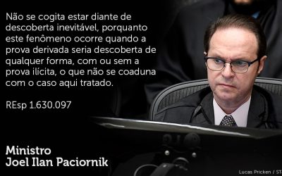 Os frutos da árvore envenenada, a descoberta inevitável e a fonte independente em julgados do STJ