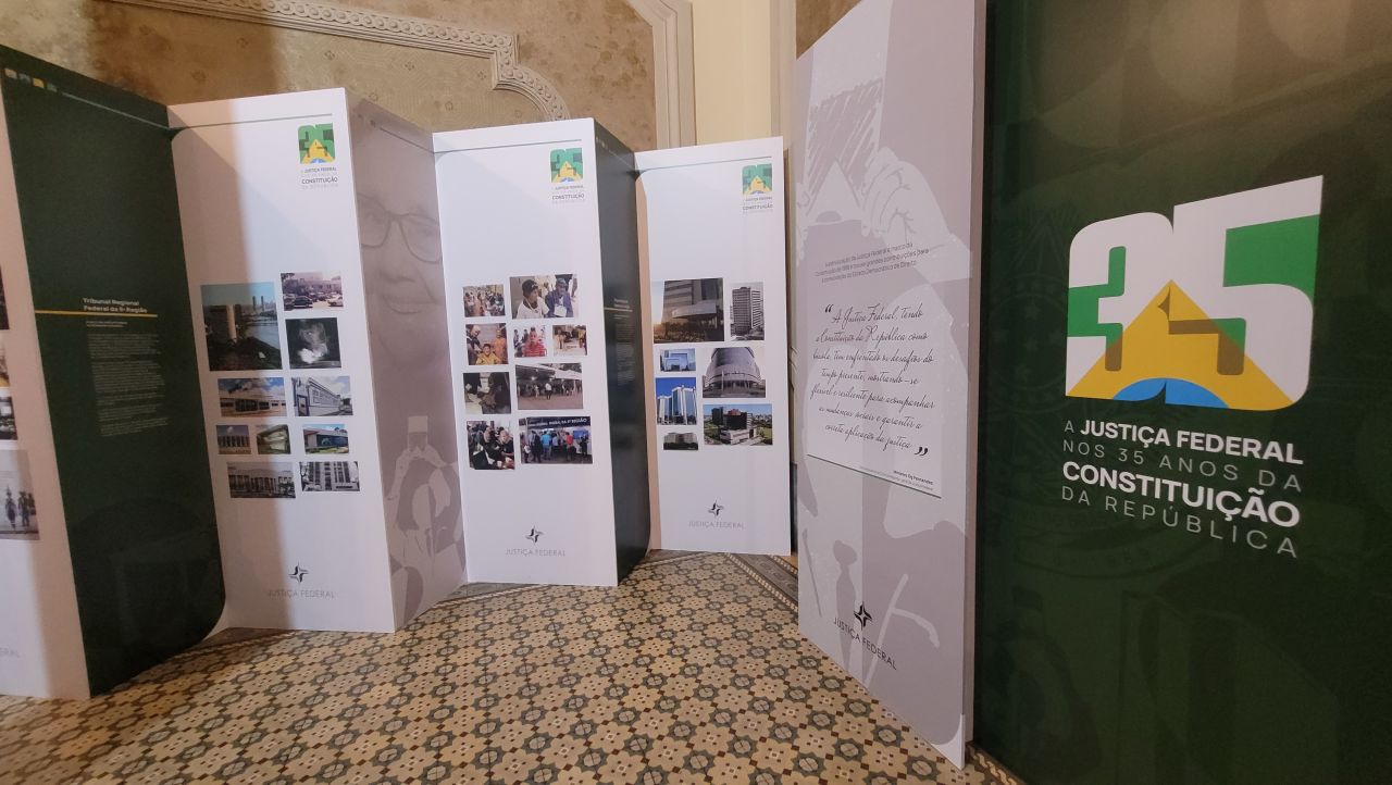 Exposição “Casas da Justiça e Quem é o Jurisdicionado”.