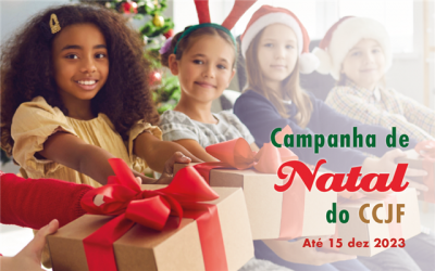 Campanha de Natal do CCJF 2023 arrecada, até 15/12, roupas, calçados, produtos de higiene e brinquedos para doação*