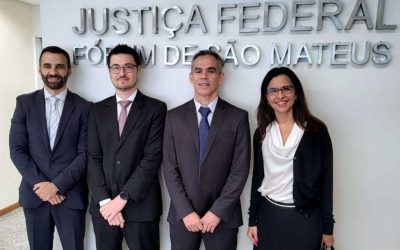 Corregedora regional visita Justiça Federal de São Mateus (ES) e conhece projeto da usina fotovoltaica da Subseção*