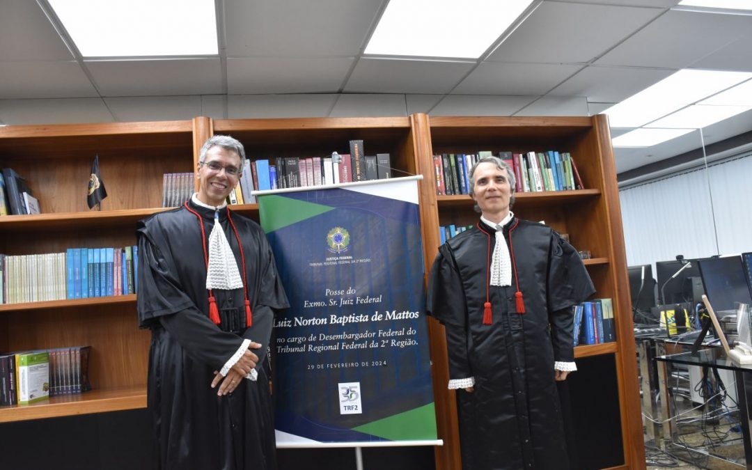 Luiz Norton Baptista de Mattos toma posse no TRF2 como desembargador federal