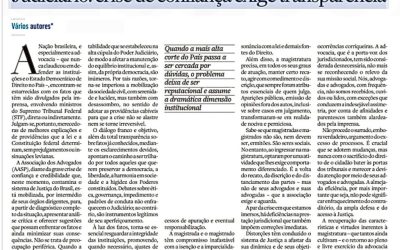 Crise de confiança no Judiciário exige transparência e correção de rumos